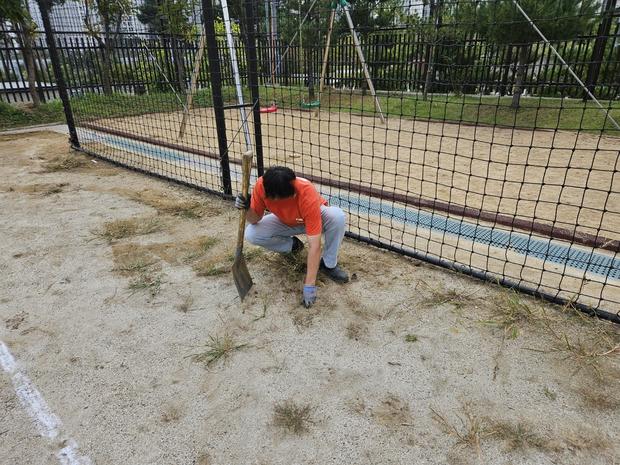 송광면초등학교 운동장 관리: 전국산업안전, 실질적 안전 및 장시간 사용 가능성 관련 이미지