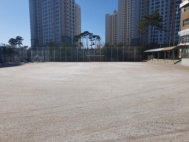산포면병설유치원 운동장 소금살 포장 - 전국산업안전으로 안전하고 튼튼하게!