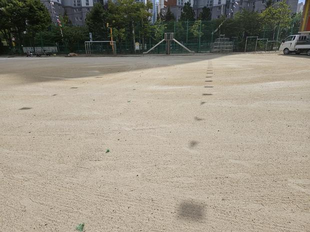 청산면모도출장소고등학교 운동장 모래 보충, 전국산업안전으로 탁월한 결과!