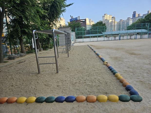 보길면중학교 운동장 잡초 제거, 전국산업안전으로 건강한 놀이터 만들기!