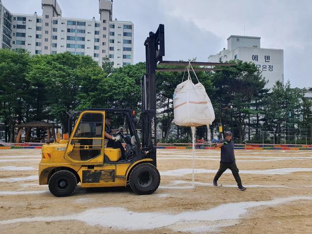 순창군 유치원 운동장 마사토관리, 잊지 못할 놀이터 만들기!