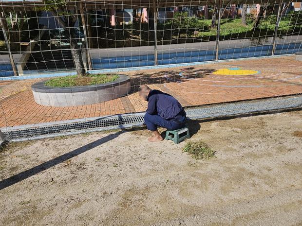 경기중학교 운동장 제초 작업, 케이스터디움으로 안정적인 쾌적한 활동 공간 만들어 보세요!