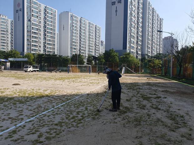 경기고등학교 운동장 표면 정비, 케이스터디움으로 최상의 경기 환경 만들어요!