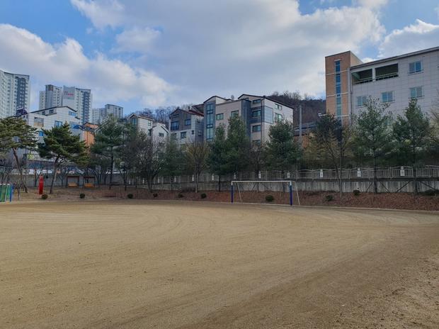 가평초등학교 운동장 천일염 살포? ❌  전문 시공으로 안전하고 오래도록!