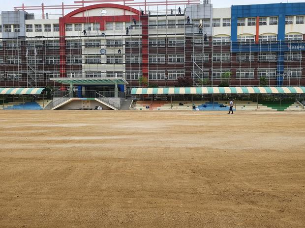 가평어린이집운동장, 케이스터디움으로 혁신적인  "제초작업"!