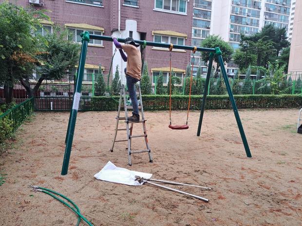 밀양초등학교 운동장 그네 교체: 혁신적인 시공으로 뛰어난 기능과 안전성! 관련 이미지